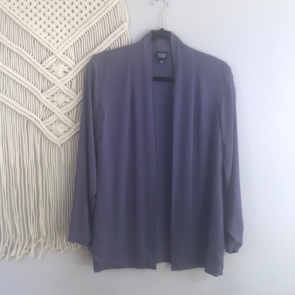 Eileen Fisher Purple Cardigan